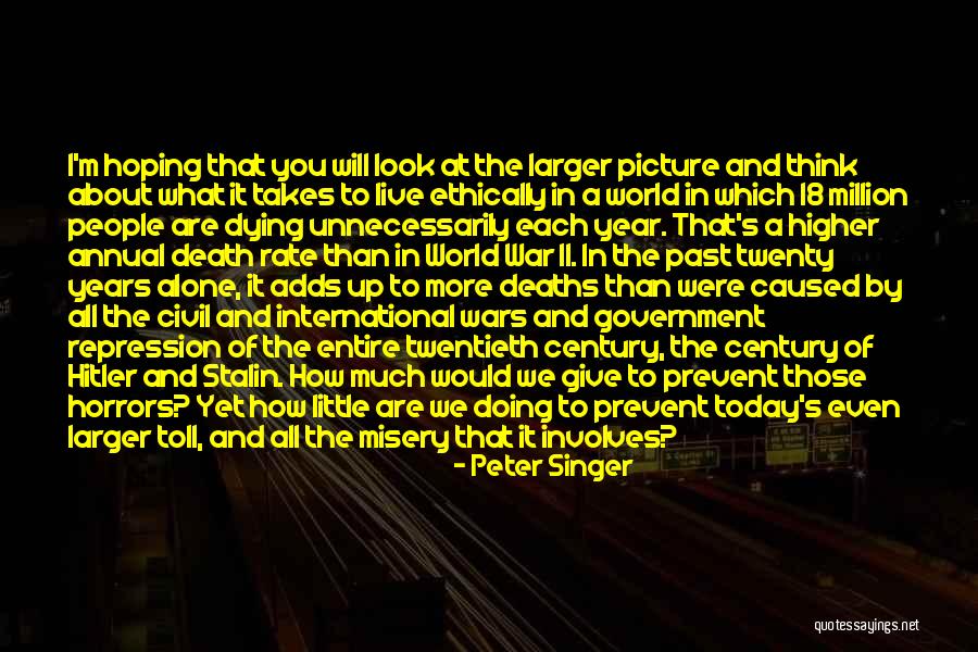 Civil Wars Quotes By Peter Singer