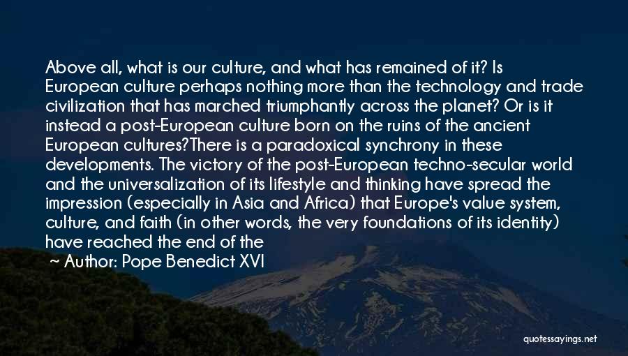 Civilization 3 Technology Quotes By Pope Benedict XVI