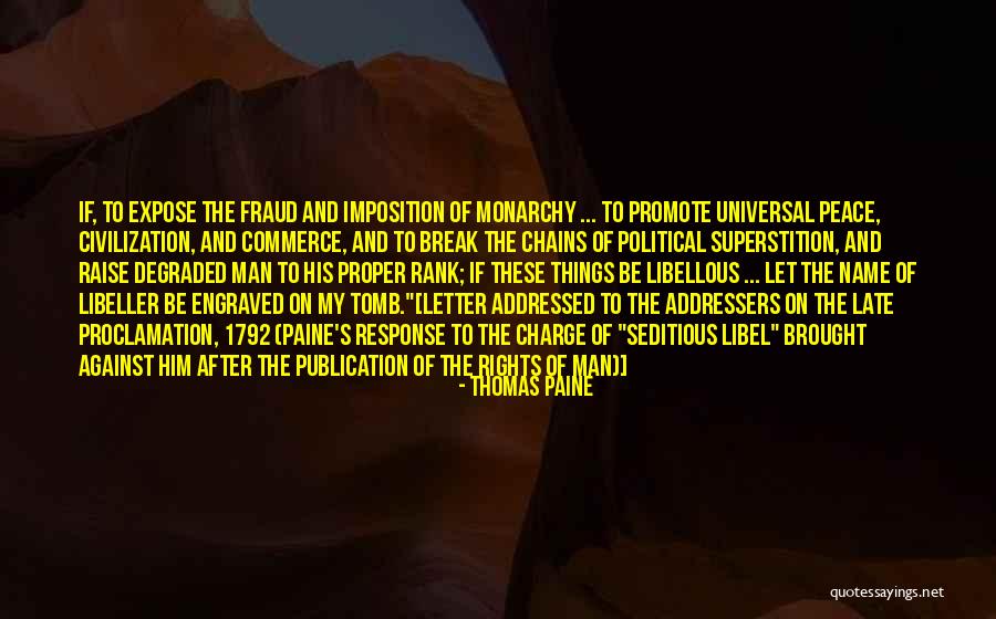 Civilization And Peace Quotes By Thomas Paine Civilization And Peace Quotes By Thomas Paine
