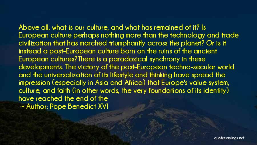 Civilization V Victory Quotes By Pope Benedict XVI