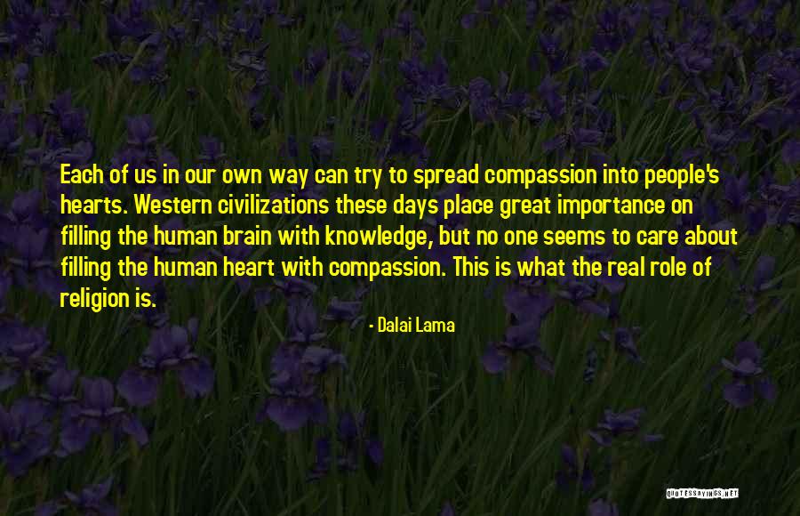 Civilizations Quotes By Dalai Lama