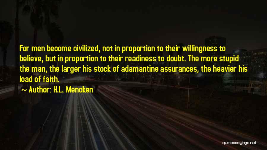 Civilized Man Quotes By H.L. Mencken