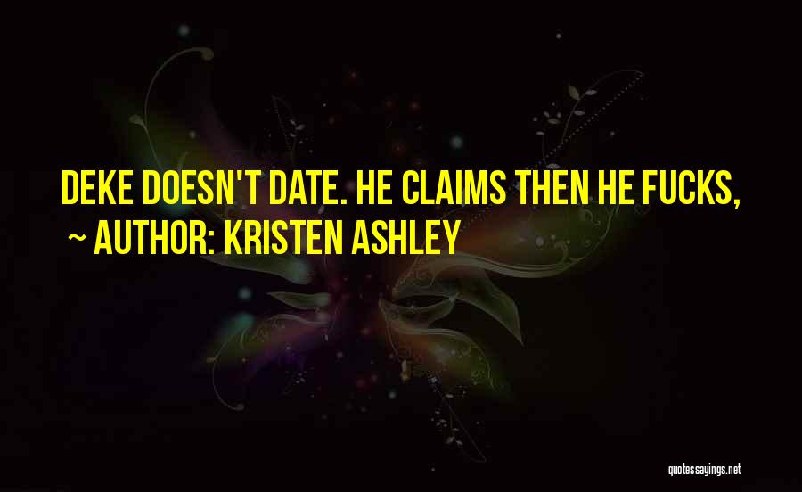 Claims Quotes By Kristen Ashley