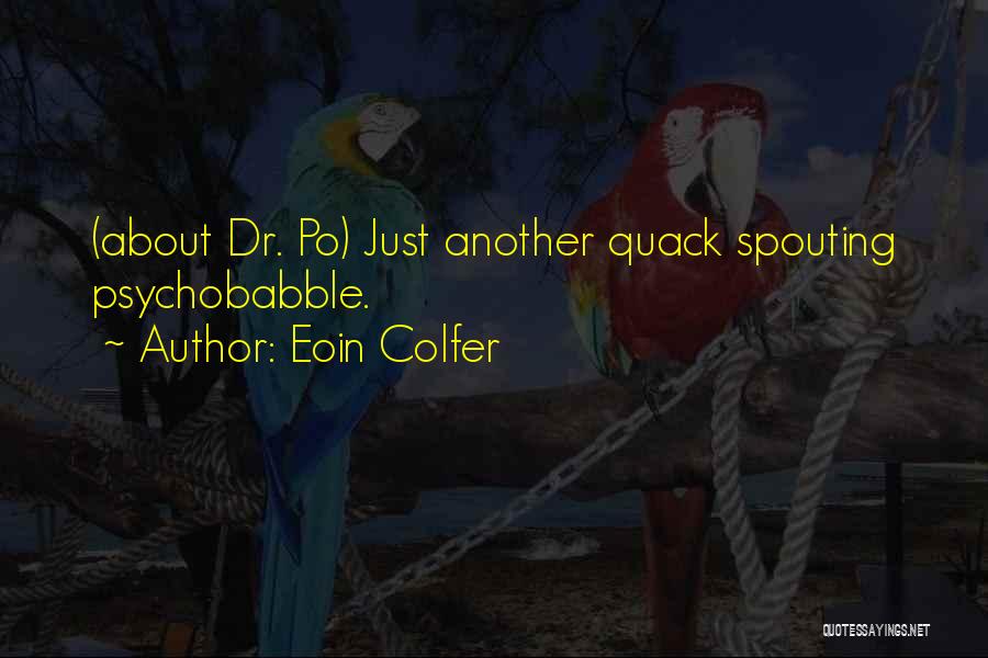 Clam Outdoors Quotes By Eoin Colfer