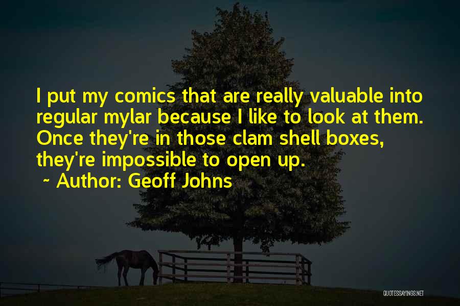 Clam Shell Quotes By Geoff Johns