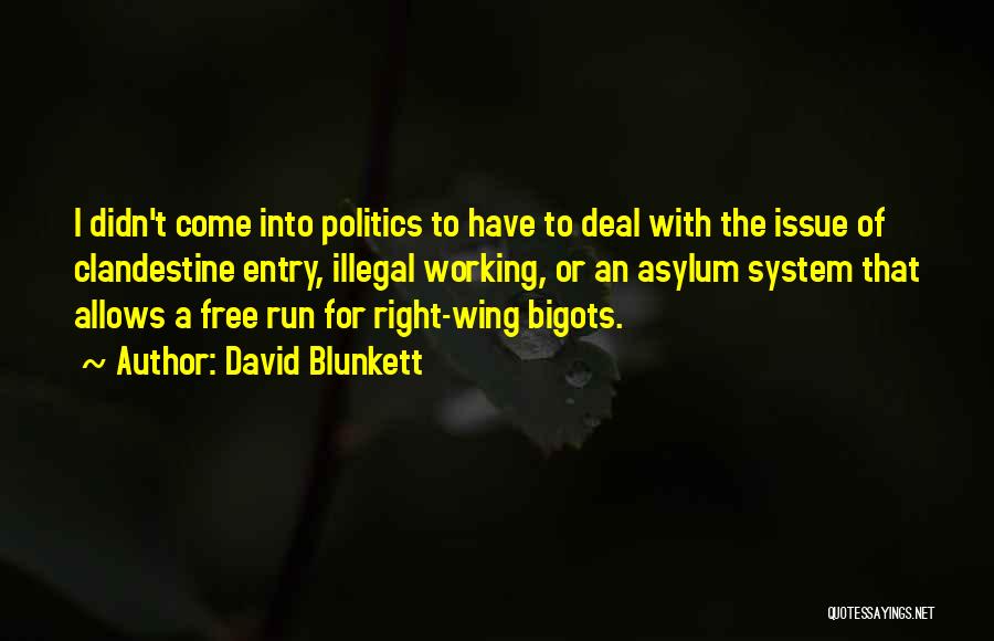 Clandestine Quotes By David Blunkett