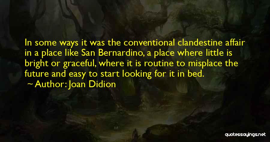 Clandestine Quotes By Joan Didion