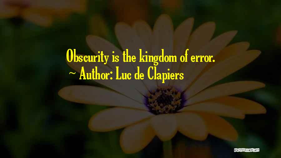 Clapiers Quotes By Luc De Clapiers