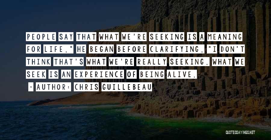 Clarifying Quotes By Chris Guillebeau