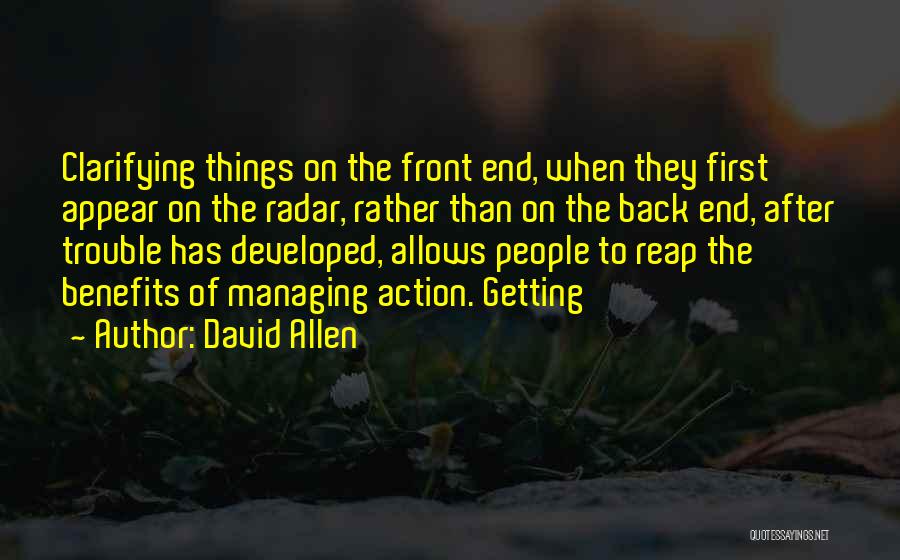 Clarifying Quotes By David Allen