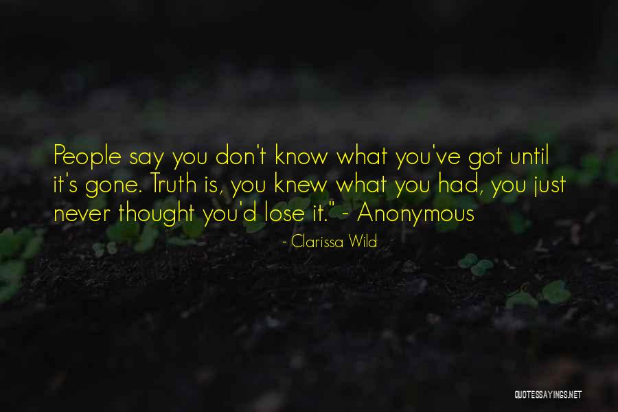 Clarissa Wild Quotes 608846