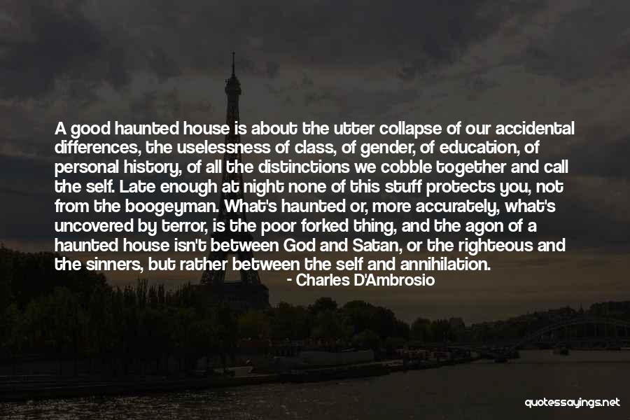 Class Distinctions Quotes By Charles D'Ambrosio