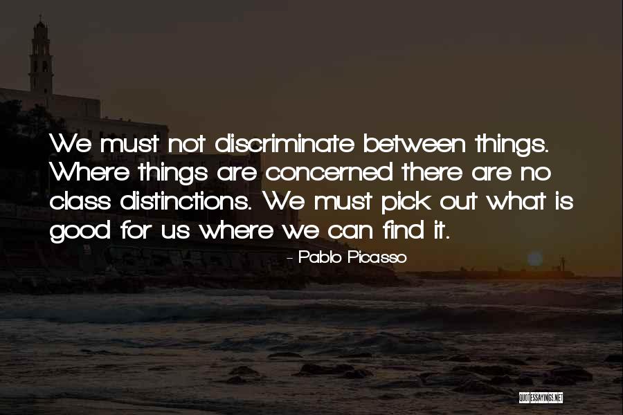 Class Distinctions Quotes By Pablo Picasso