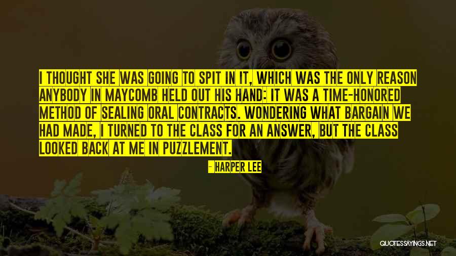 Class In To Kill A Mockingbird Quotes By Harper Lee