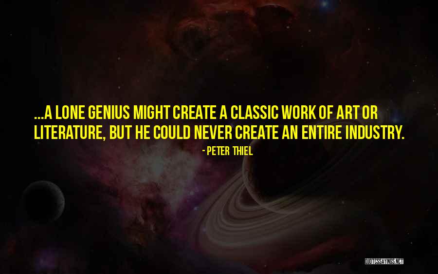Classic Art Quotes By Peter Thiel Classic Art Quotes By Peter Thiel