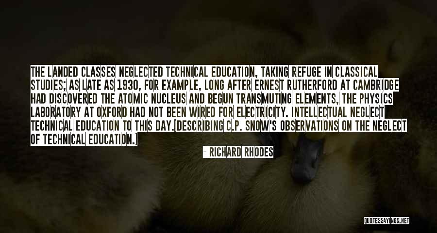 Classical Elements Quotes By Richard Rhodes