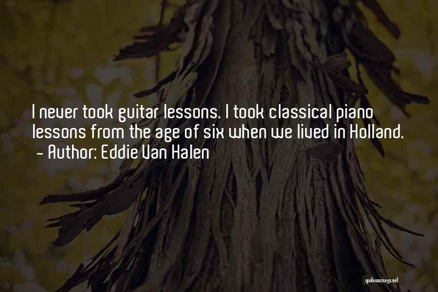 Classical Guitar Quotes By Eddie Van Halen