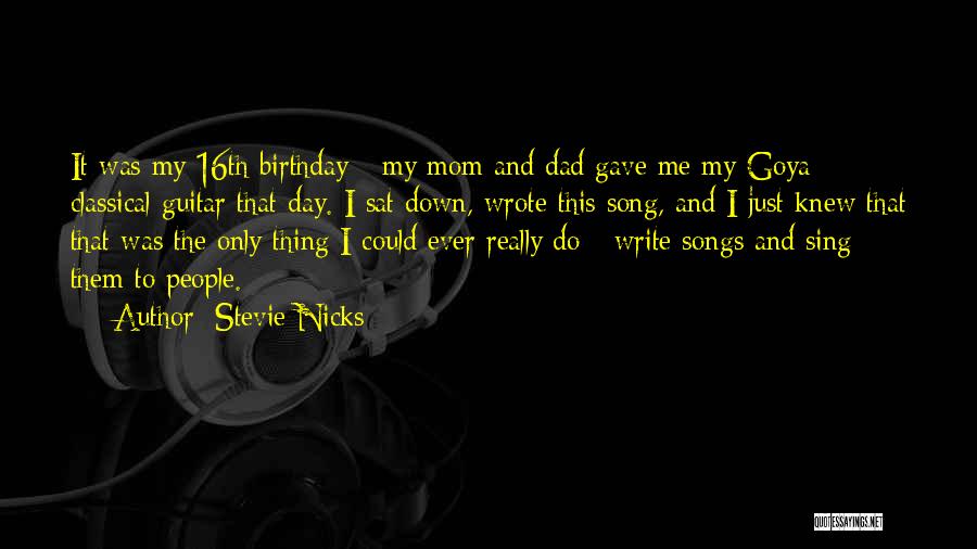 Classical Guitar Quotes By Stevie Nicks