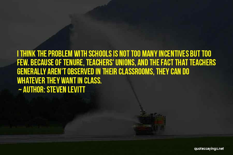 Classrooms Quotes By Steven Levitt