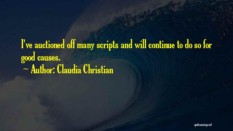 Claudia Christian Quotes 888125