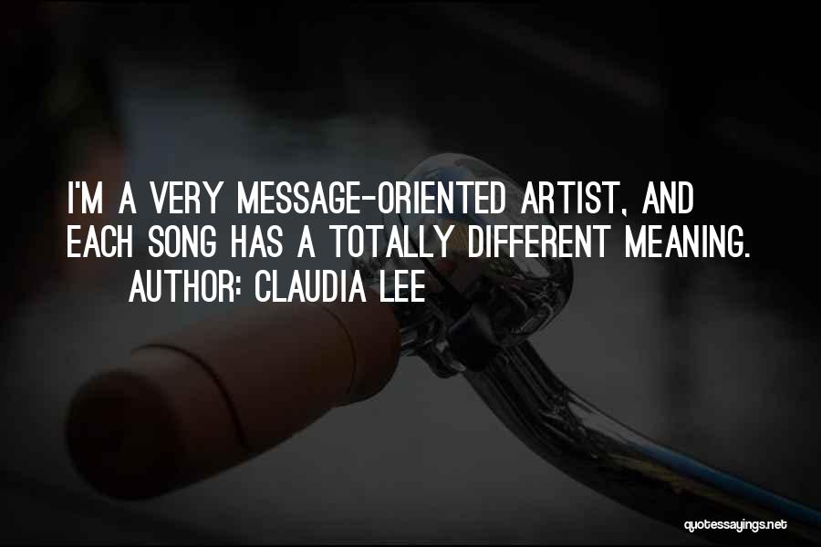 Claudia Lee Quotes 1841380
