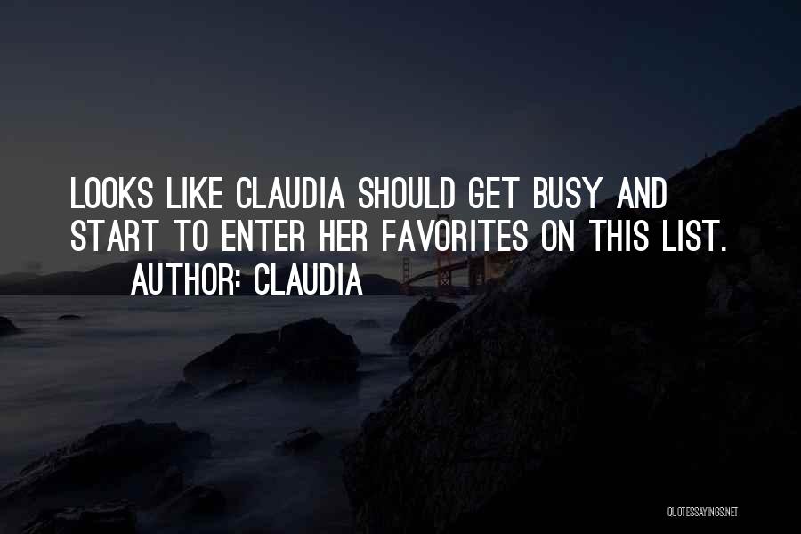 Claudia Quotes 2254175