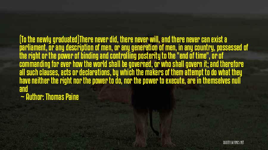 Clauses Quotes By Thomas Paine