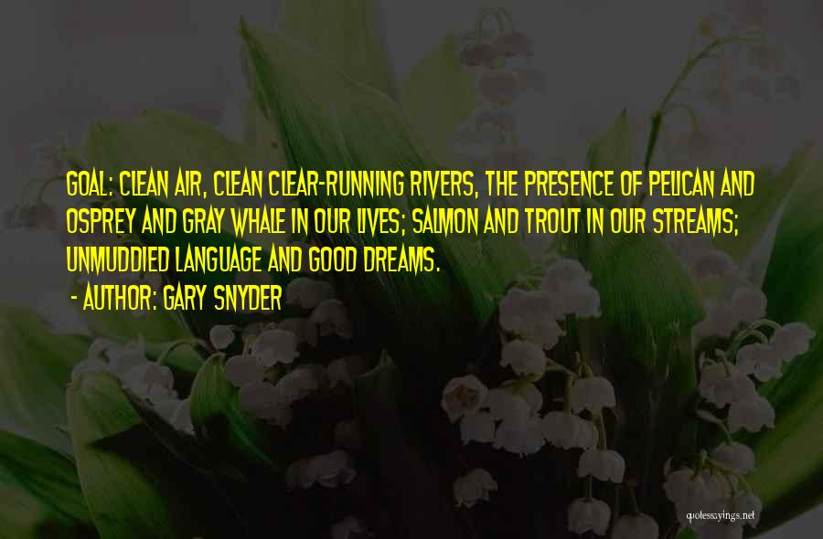 Clean Environment Quotes By Gary Snyder