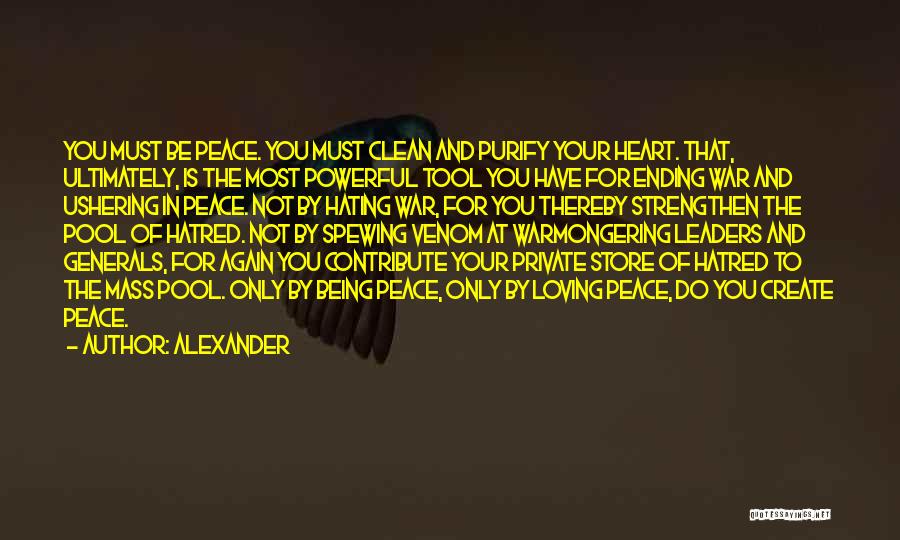 Clean Heart Quotes By Alexander