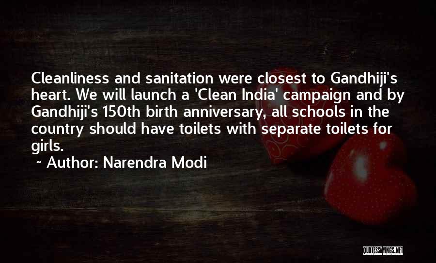 Clean India Campaign Quotes By Narendra Modi