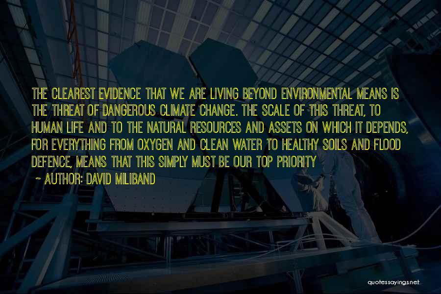 Clean Living Quotes By David Miliband