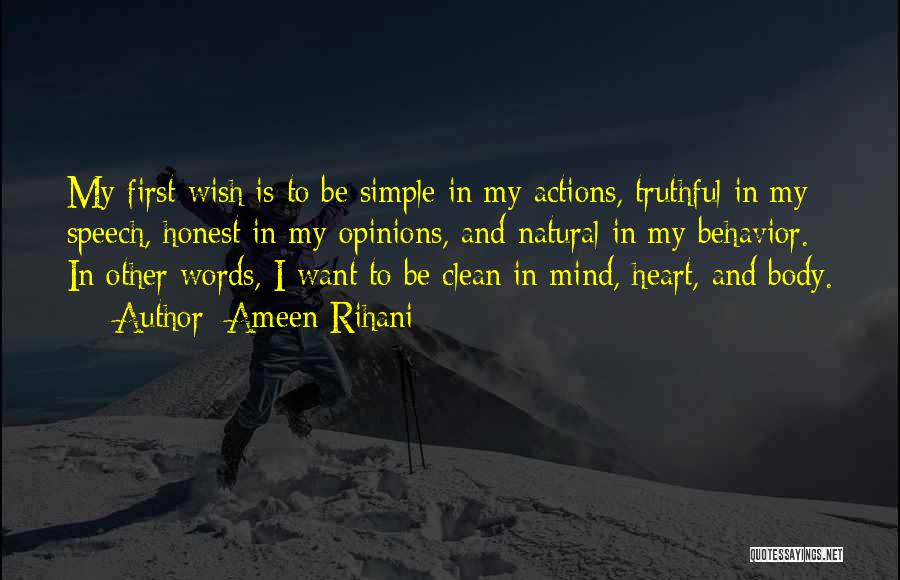 Clean My Mind Quotes By Ameen Rihani