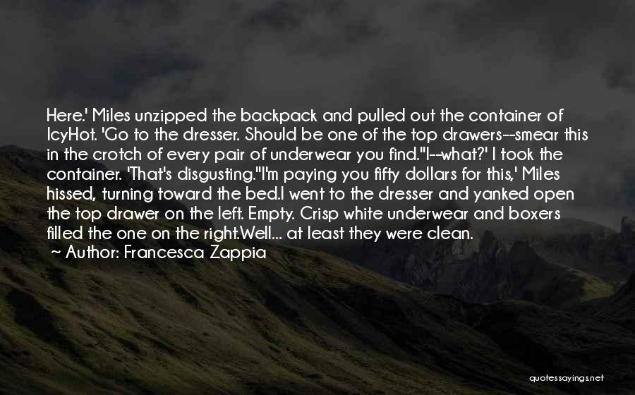 Clean Underwear Quotes By Francesca Zappia