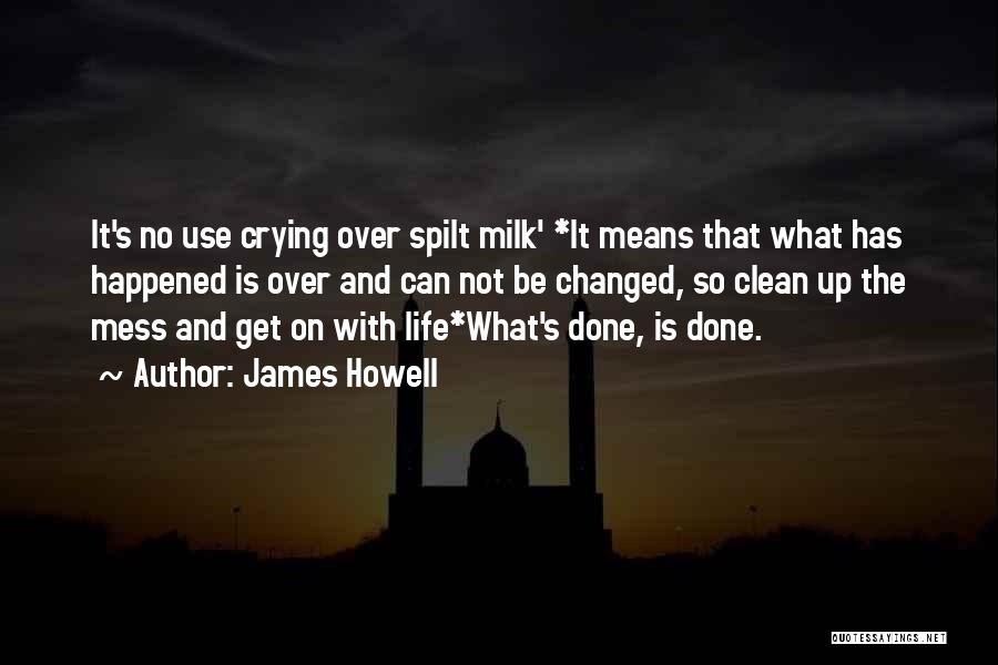 Clean Up Mess Quotes By James Howell