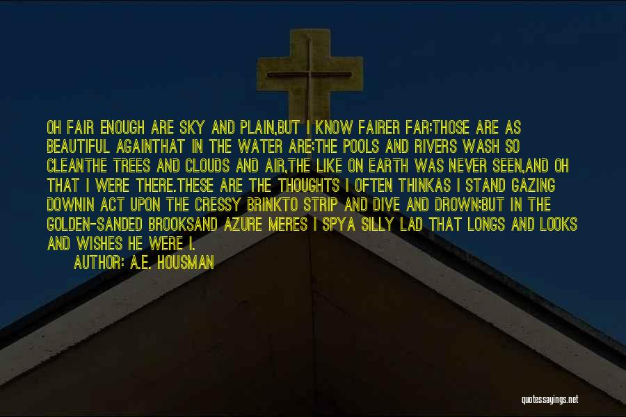 Clean Water Act Quotes By A.E. Housman