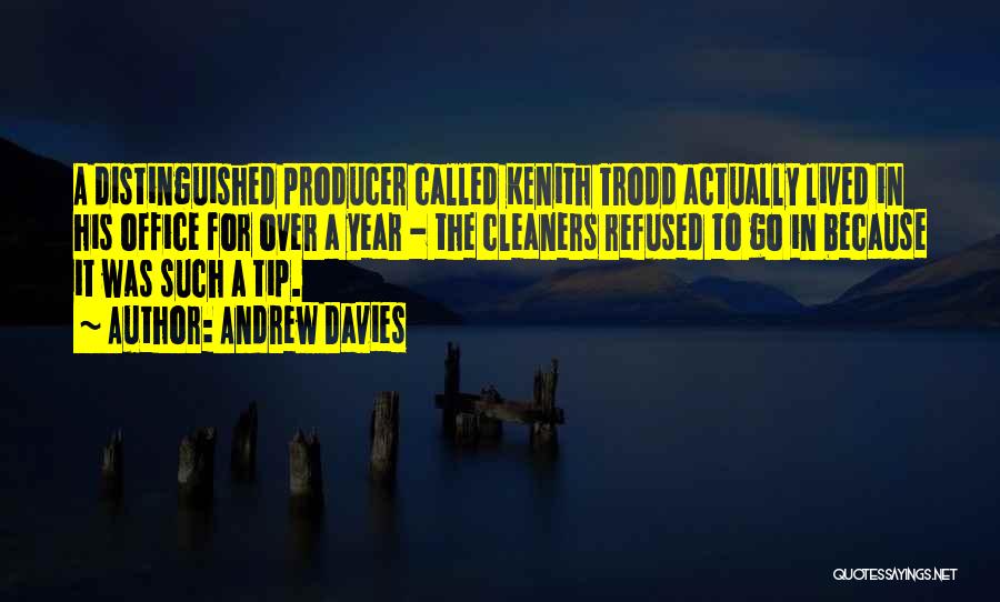 Cleaners Quotes By Andrew Davies