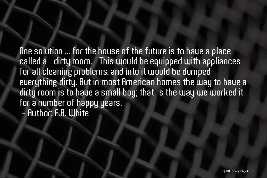 Cleaning House Quotes By E.B. White