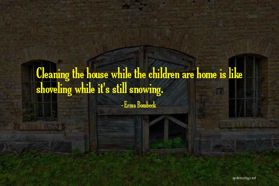 Cleaning The House Quotes By Erma Bombeck