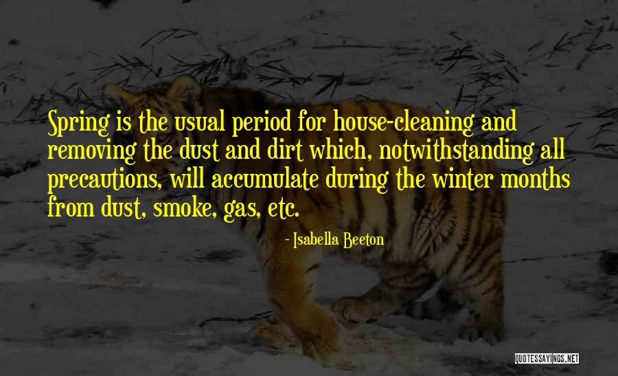 Cleaning The House Quotes By Isabella Beeton