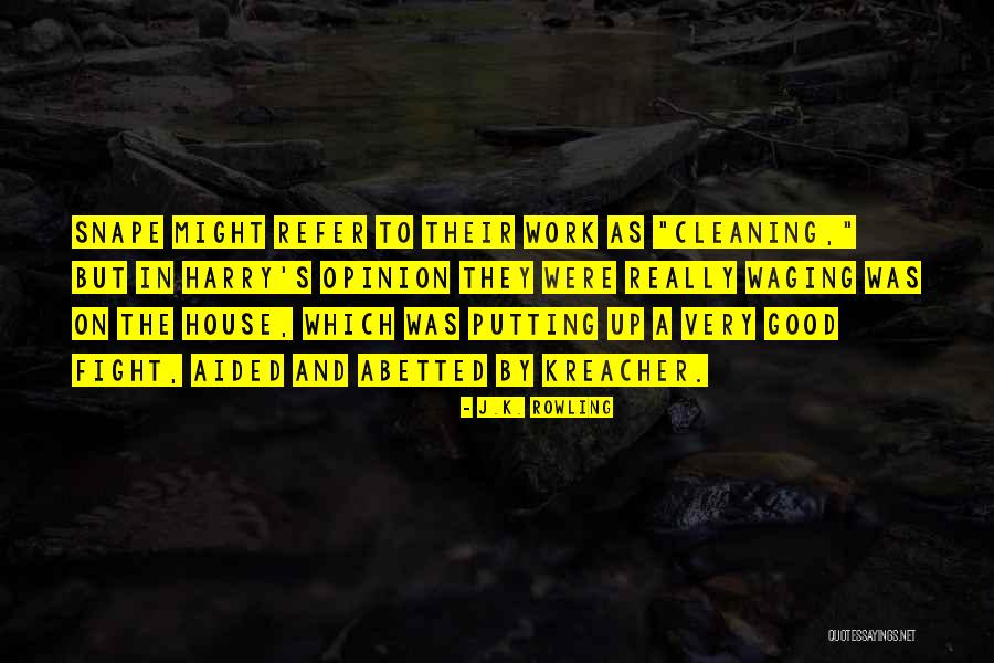 Cleaning The House Quotes By J.K. Rowling Cleaning The House Quotes By J.K. Rowling