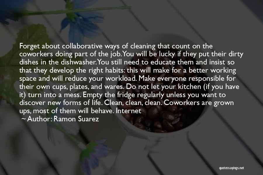 Cleaning The Kitchen Quotes By Ramon Suarez