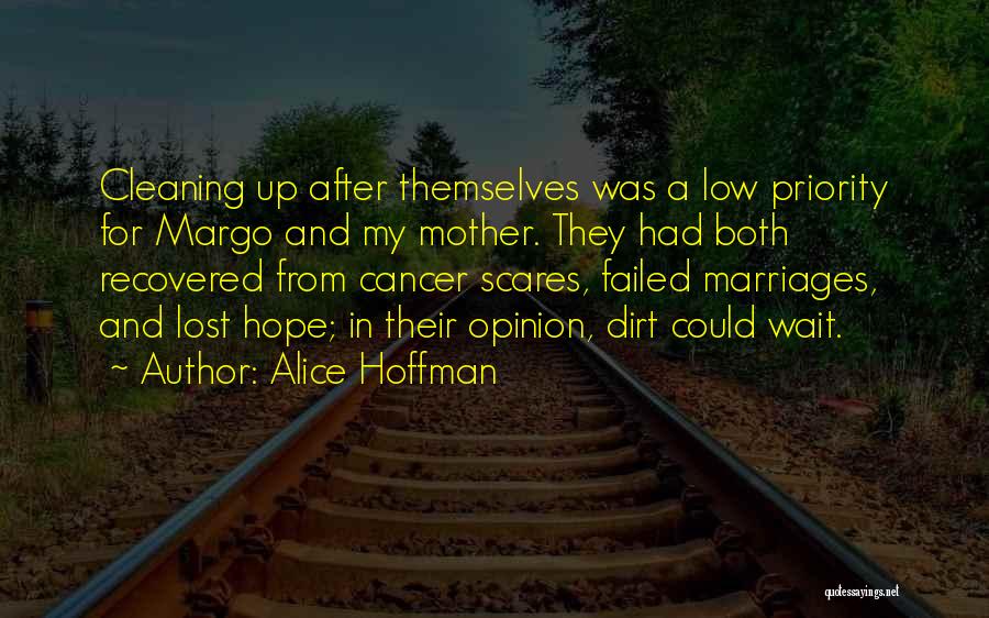 Cleaning Up After Yourself Quotes By Alice Hoffman