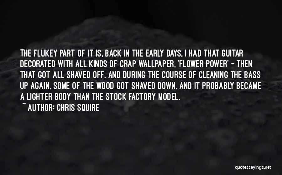 Cleaning Up Quotes By Chris Squire