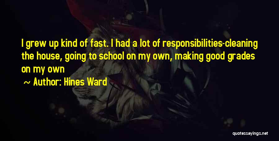 Cleaning Up Quotes By Hines Ward