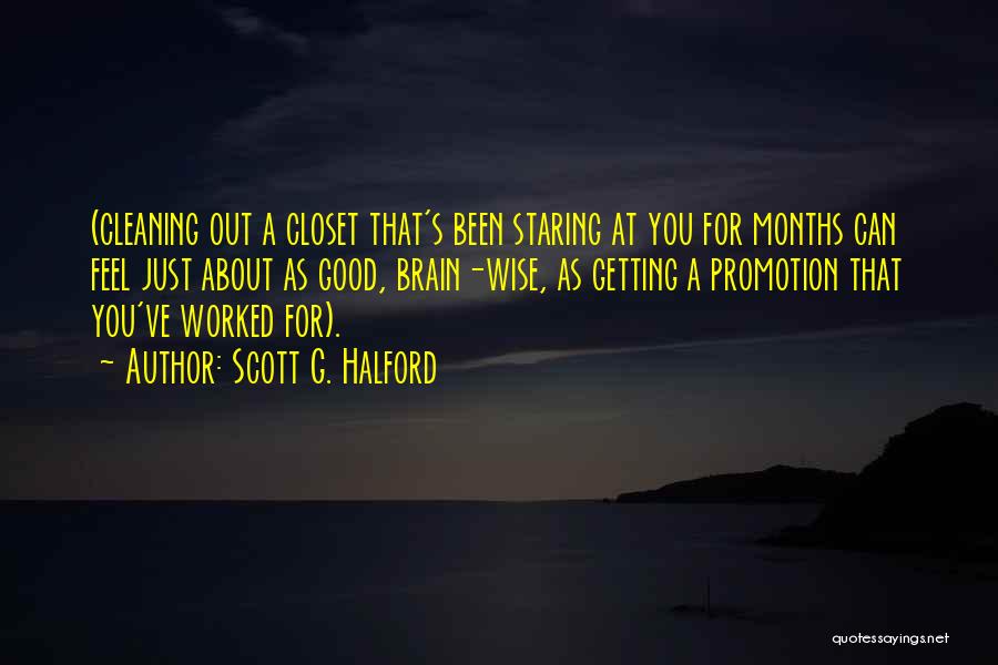 Cleaning Your Closet Quotes By Scott G. Halford