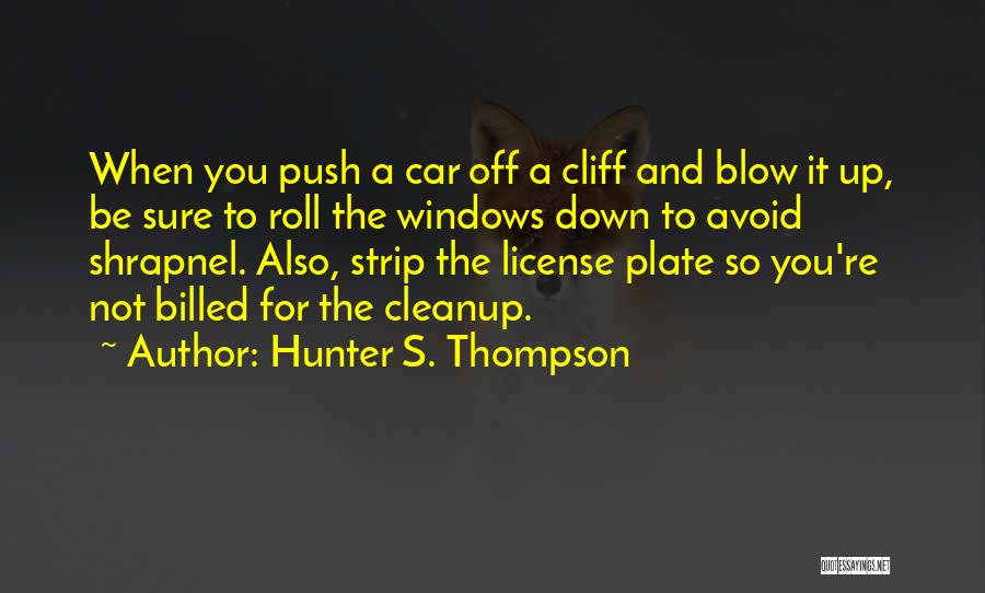 Cleanup Quotes By Hunter S. Thompson