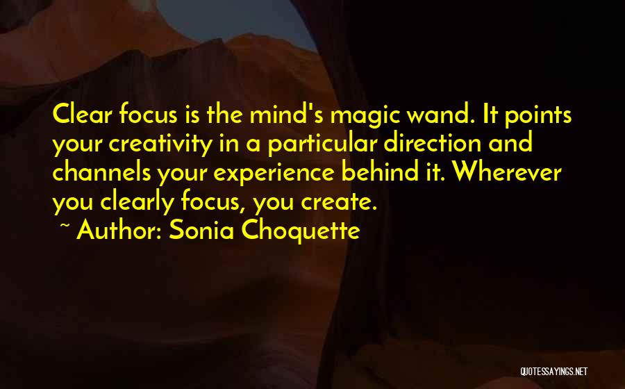 Clear Direction Quotes By Sonia Choquette