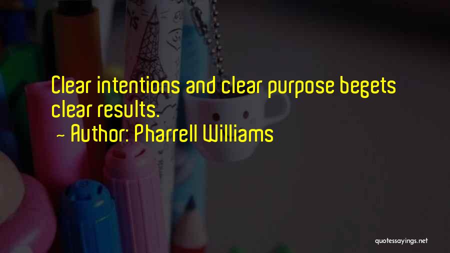 Clear Intention Quotes By Pharrell Williams