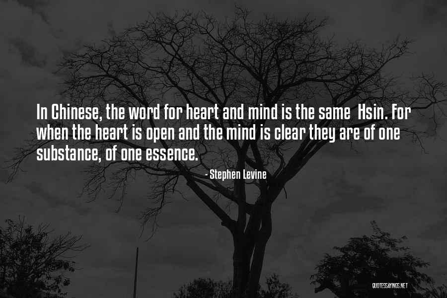 Clear Mind Open Heart Quotes By Stephen Levine Clear Mind Open Heart Quotes By Stephen Levine
