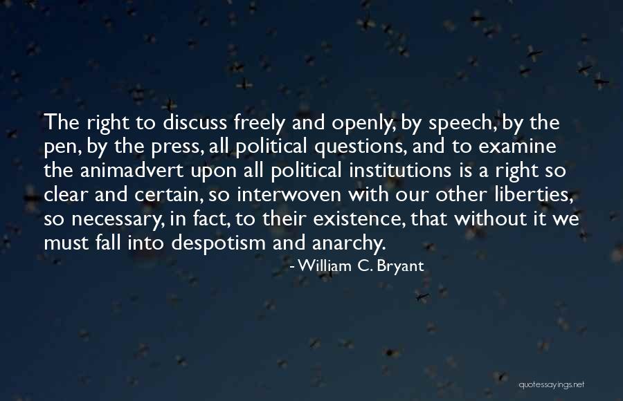 Clear Speech Quotes By William C. Bryant Clear Speech Quotes By William C. Bryant